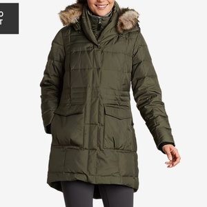 Eddie Bauer Yukon down parka Loden large